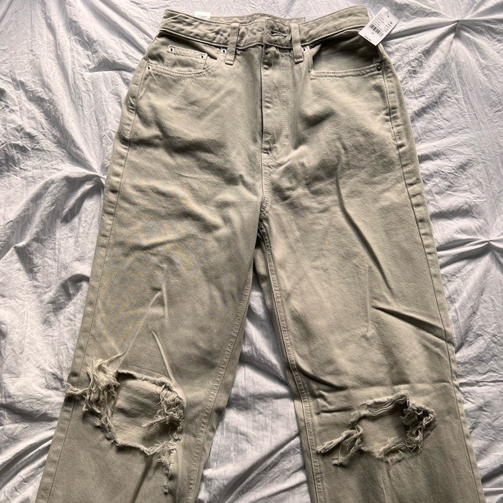Pacsun NWT khaki jeans size 26 90’s boyfriend